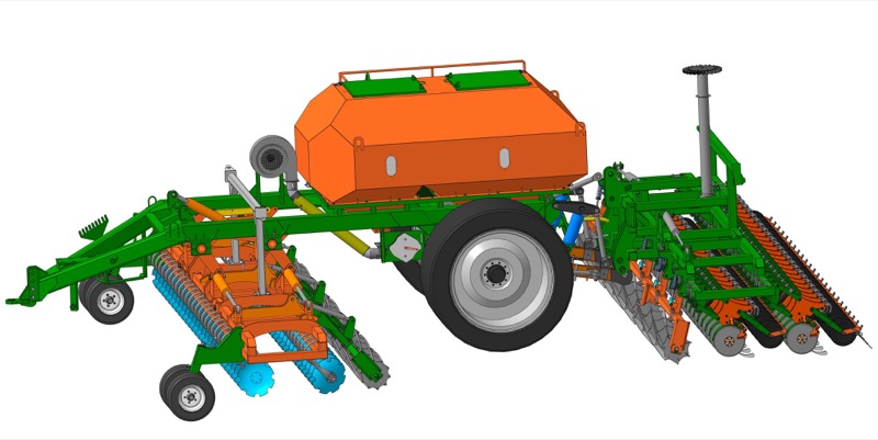 ПК «Агринова-Гибрид» ПРК-500/34-V6(15), вид спереди